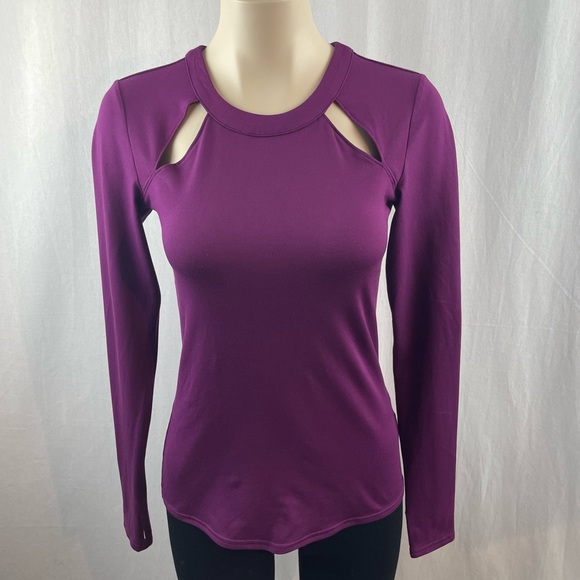 ALO Yoga Wine Color Mantra Long Sleeve Shirt XS - Picture 8 of 12